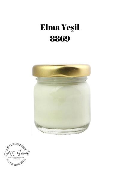 Lale Sanat Elma Yeşil Sıraltı Seramik ve Çini Boyası