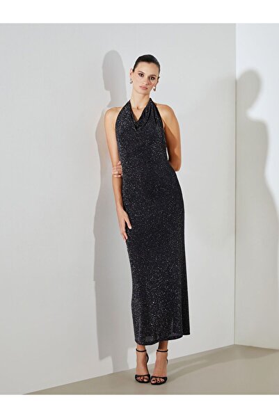 LC Waikiki Halter Neck Shiny Dress