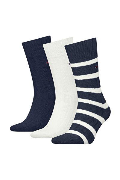 Tommy Hilfiger TH MEN SOCK 3P GIFTB Erkek Lacivert Çorap - S701235377
