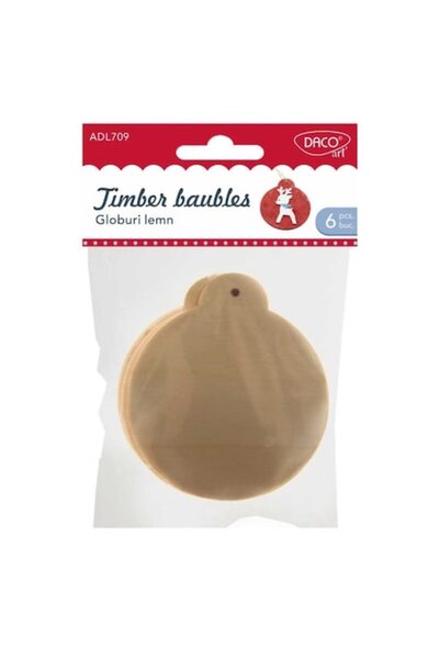 Daco Accesorii pentru artizanat - Bile de lemn AD709