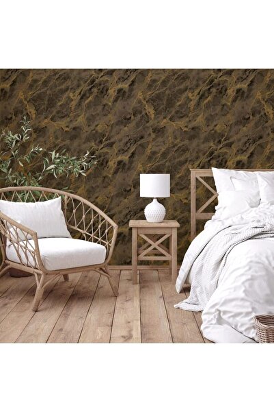 ashomedesign.ro Tapet Vinil Superlavabil, Model Marmura, Bronz, UV, Ignifug, ...