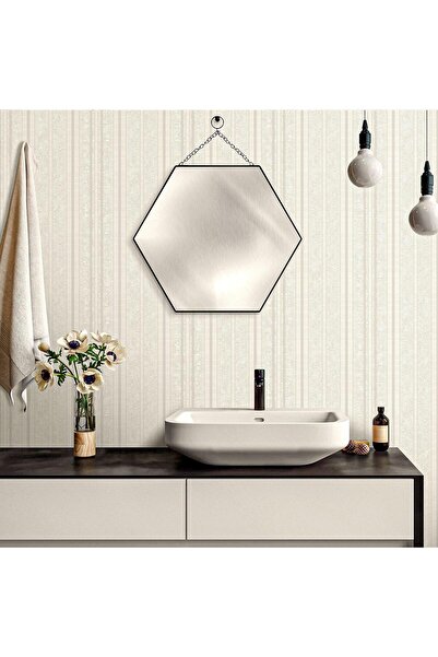 Adawall Super Washable Vinyl Wallpaper, Contemporary Pattern, White-Silver, U...