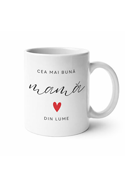 OEM Cană cadou pentru mama „Cea mai bună mamă din lume”,Tipo-Art