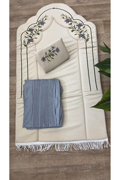 alzawia مجموعة لافندر حصرية، سجادة صلاة مع ثوب صلاة، بنفسجي