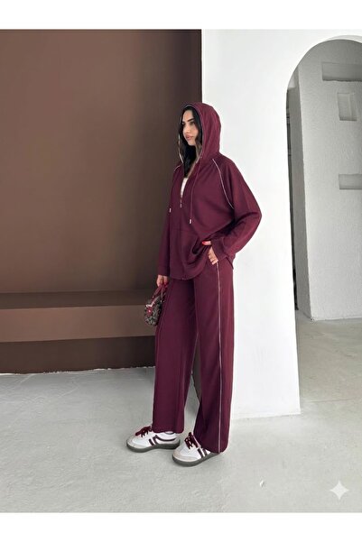 PENTHİLUS طقم نسائي مكون من قطعتين بغطاء رأس - طقم نسائي محتشم مكون من قطعتين...