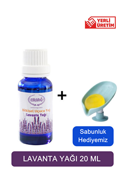 Ersağ Lavender Oil 20 ml + (Our Soap Dish Gift) 353-01