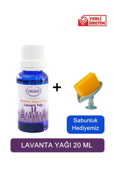 Ersağ Lavender Oil 20 ml + (Our Soap Dish Gift) 353-08