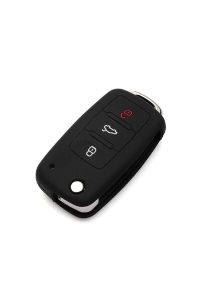 Ufak Tefek Şeyler غطاء مفتاح سيليكون متوافق مع فولكس واجن سيروكو وباسات وكادي...