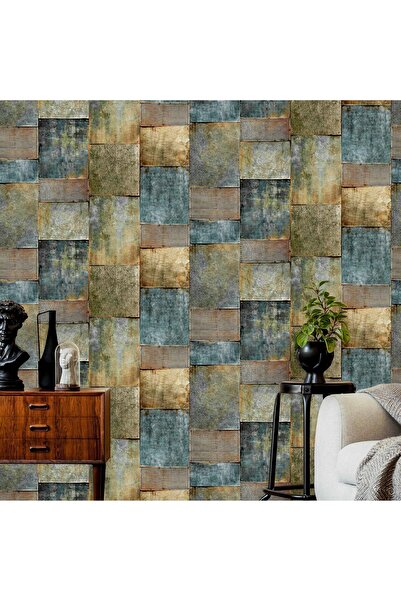 ashomedesign.ro Super Washable Vinyl Wallpaper, Vintage Pattern, Bronze, UV, ...