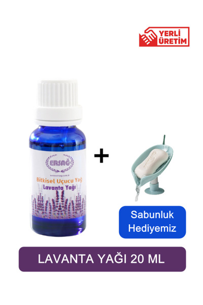 Ersağ Lavender Oil 20 ml + (Our Soap Dish Gift) 353-06