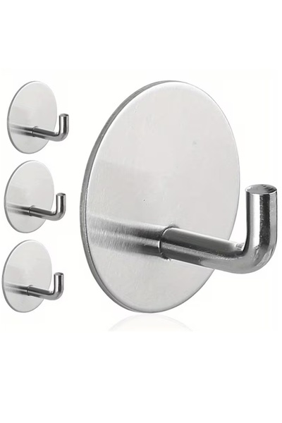 Kitchen Beauty 2 Adet Paslanmaz Çelik Askı Kendinden Yapışkanlı Banyo, Mutfak...