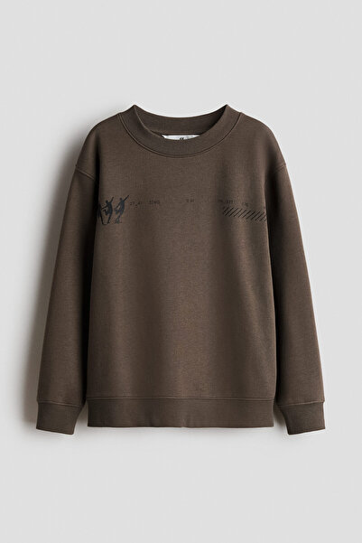 H&M Baskı Motifli Sweatshirt