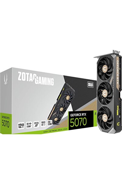 Zotac RTX 5070 Solid 12GB GDDR7 192-bit DLSS4 Icestorm2.0 Triple Fan RGB
