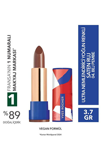 Yves Rocher Ultra Nemlendirici Saten Bitiş Yoğun Renkli Stick Ruj Kamelya Yağ...