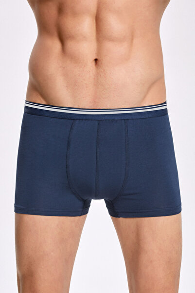 İlke Men'S, 92% Cotton 8% Elastane, Comfort, Striped, 2-Pack Boxer Briefs