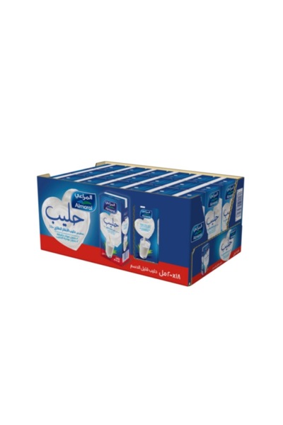 almarai المراعي حليب قليل الدسم 18x1 مصاص صغير
