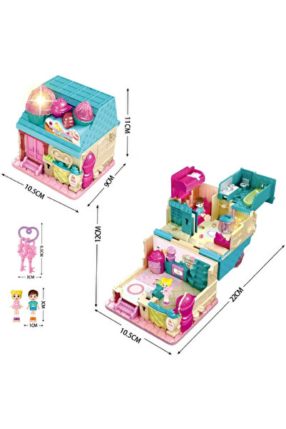 welcomein Toy Lighted Musical Accessory House Series Openable-Foldable Dollho...