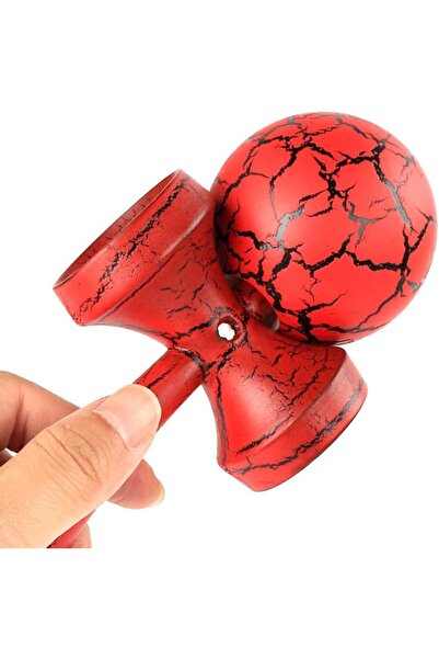 OEM Kendama din Lemn Jucarie Interactiva si Sportiva 6 Culori - Rosu