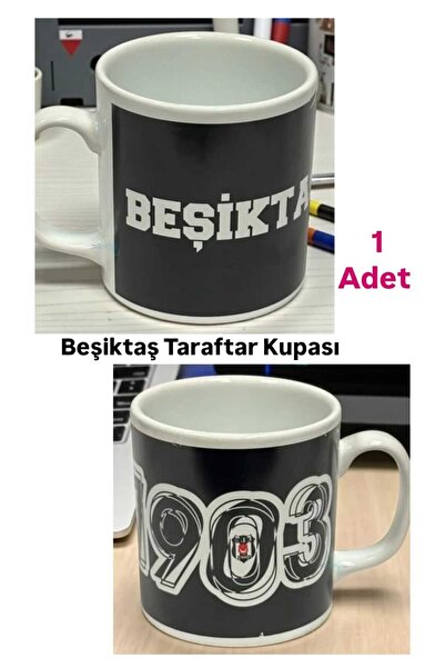 ÇEÇEN HOME Beşiktaşlı Taraftar Kupa Çift Taraflı Beşiktaş Kupası Hediyelik Ku...