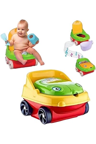 OEM Olita Muzicala pentru Copii cu Roti si Capac - Verde