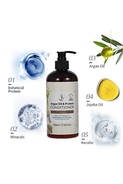 B H BIO HAIR بلسم بزيت الأرجان والبروتين – نباتي | خالٍ من السلفات والبارابين...