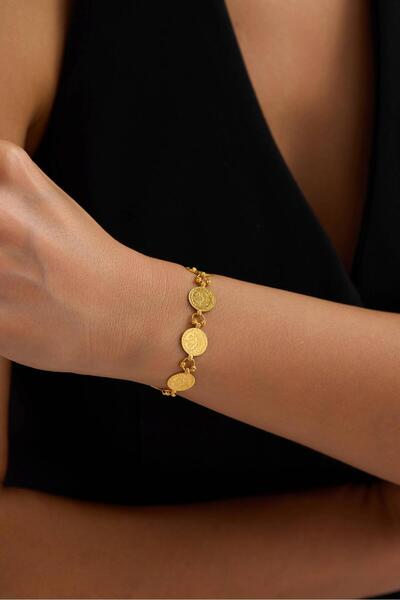 Tufanlar Kuyumculuk 22 Ayar Dorikalı Dokuzlu Tuğralı Altın Bileklik