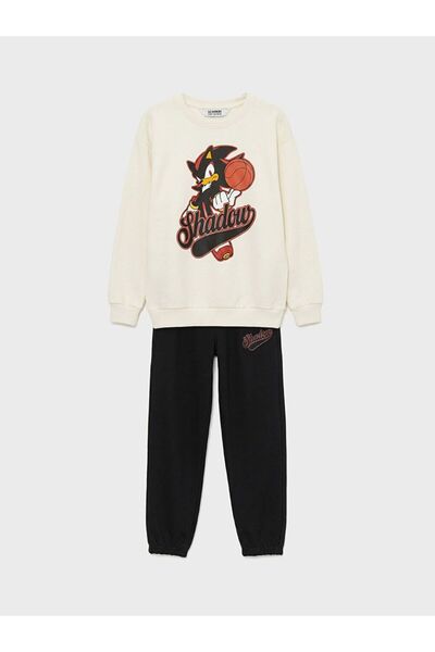 LC Waikiki Lcw Kids Buy Elasticated Boys' Sonic Printed Tracksuit Set