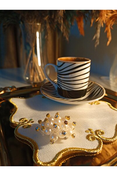 erayceyiz 6 ADET KAHVE SUNUM PEÇETESİ