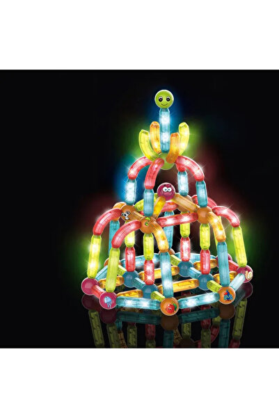 OEM Joc Magnetic 3D de Constructie cu Lumini - 52 piese