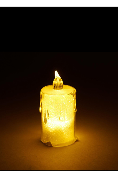 Hukkatoys Pilli dekoratif simli led mum erimiş görünümle tea light led mum
