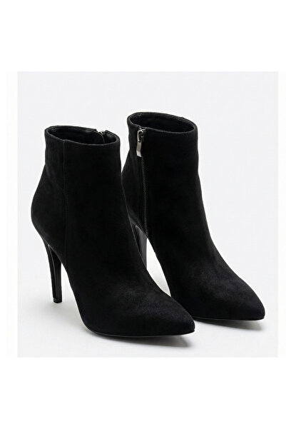 Barinoska Women's Black Brown Stiletto Boots 10 cm High Heels Side Zipper Sty...