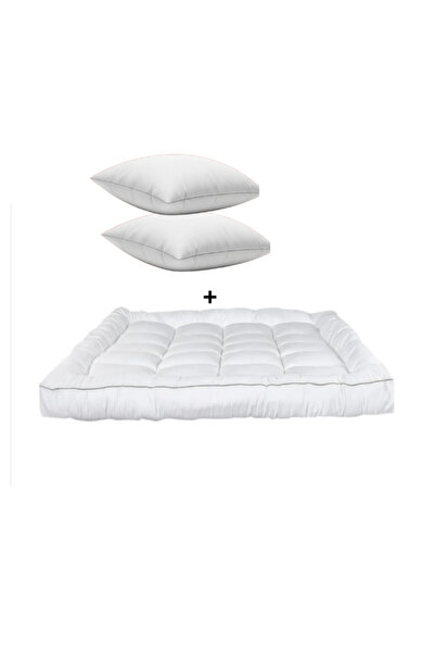 Ghaiboba بكج لباد سرير فندقي فاخر ارتفاع 14 سم مع مخدتين فندقية