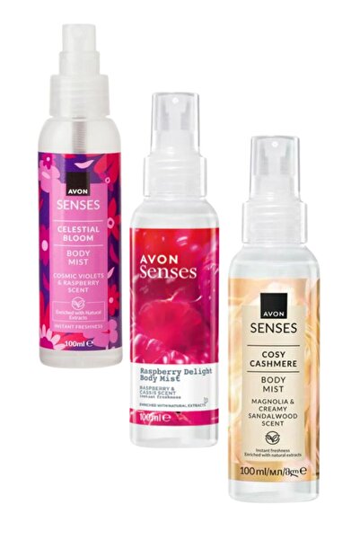 AVON Set Spray de corp Celestial Bloom,Spray de corp Raspberry Delight,Spray ...