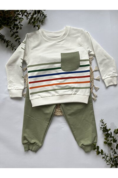 Lovmi Baby ÇİZGİLİ ERKEK ÇOCUK İKİLİ TAKIM