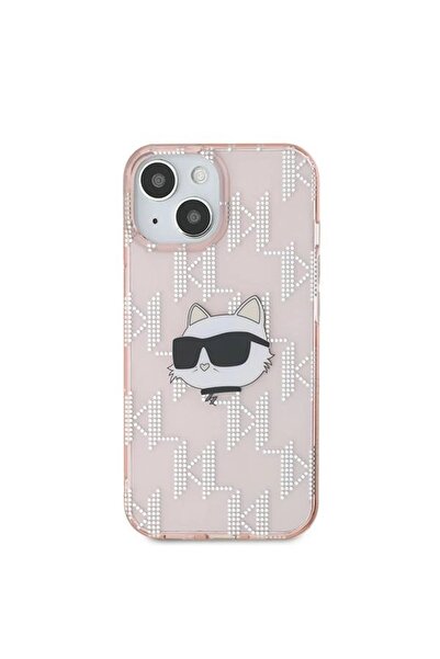 Karl Lagerfeld Husa iPhone 13 - Monograma Choupette Roz