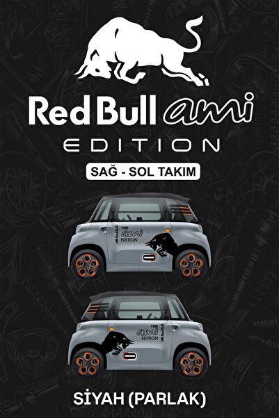 Stikacar RED BULL AMİ EDITION STİCKER - Yan Gövde Kaplama Seti