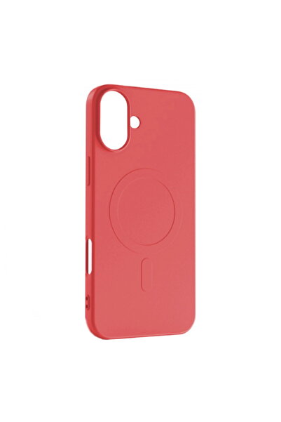 OEM Liquid Silicone MagSafe Case for iPhone 16 - Red