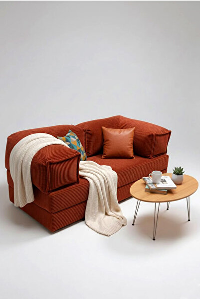 foamly Milano Fitilli Kadife Modüler Köşe Koltuk Kanepe Tamamen Sünger