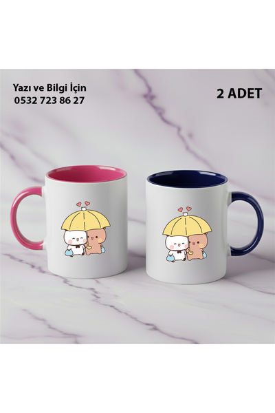 Ceymas Hediyelik 2-Piece Valentine's Day Gift Dudububu Birthday Bubududu Mug ...