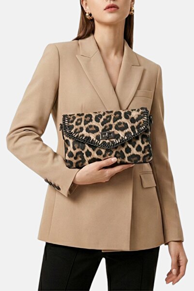 Lederax Kadın Omuz Çantası Clutch Çanta Suni Deri LD631