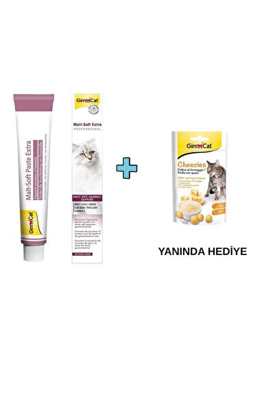 Gimcat Malt Soft Extra 100 gr + Hediye ( Cheezies Kedi Ödül Tableti 50gr )