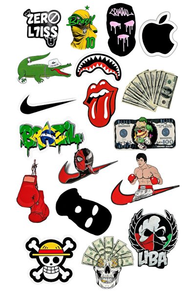 Limitless Design Fun Character Sticker Set – 22X30 cm |   Pop Art & Street Art