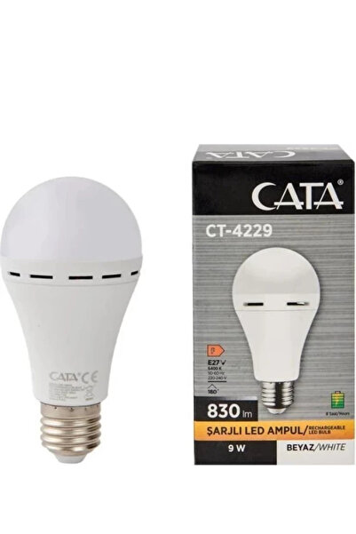 Cata 4229 Şarjlı Led Ampul 9W