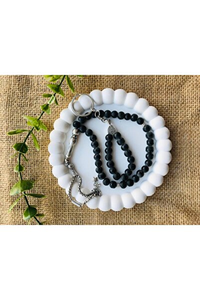 Luba Breloc cu mărgele de rugăciune din piatră naturală onix de 8 mm, în cuti...