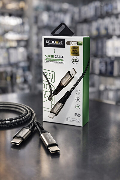 Reboost USB-C to USB-C Data Cable – 27W Super Fast Charging & High-Speed Data