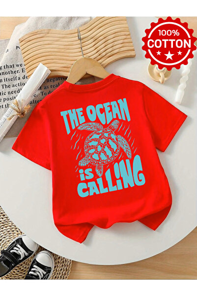 Eysaah The ocean Printed 100% cotton crew neck premium t-shirt for kids