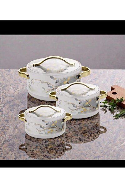 GENERAL Decorative ceramic cookware set, 3 pieces - medium sizes (1500/2500/3...