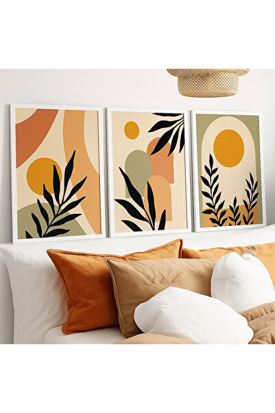 NT Handmade Set de pictură murală din MDF cu imprimare UV, cu model abstract,...