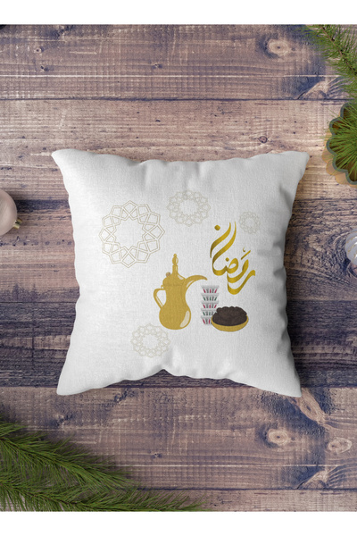 LOWHA Polyester Pillowcase Cushion Cover with Ramadan Design