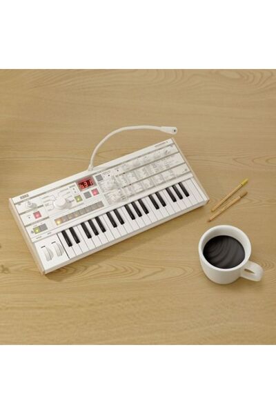 KORG MICROKORG-S | Dahili Hoparlörlü Analog Modeling Synthesizer - Beyaz